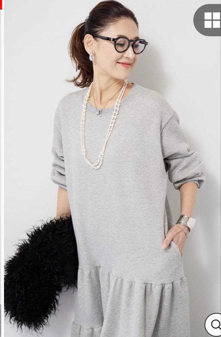 新品未使用！PLUS.OTO.HA ティアードワンピース