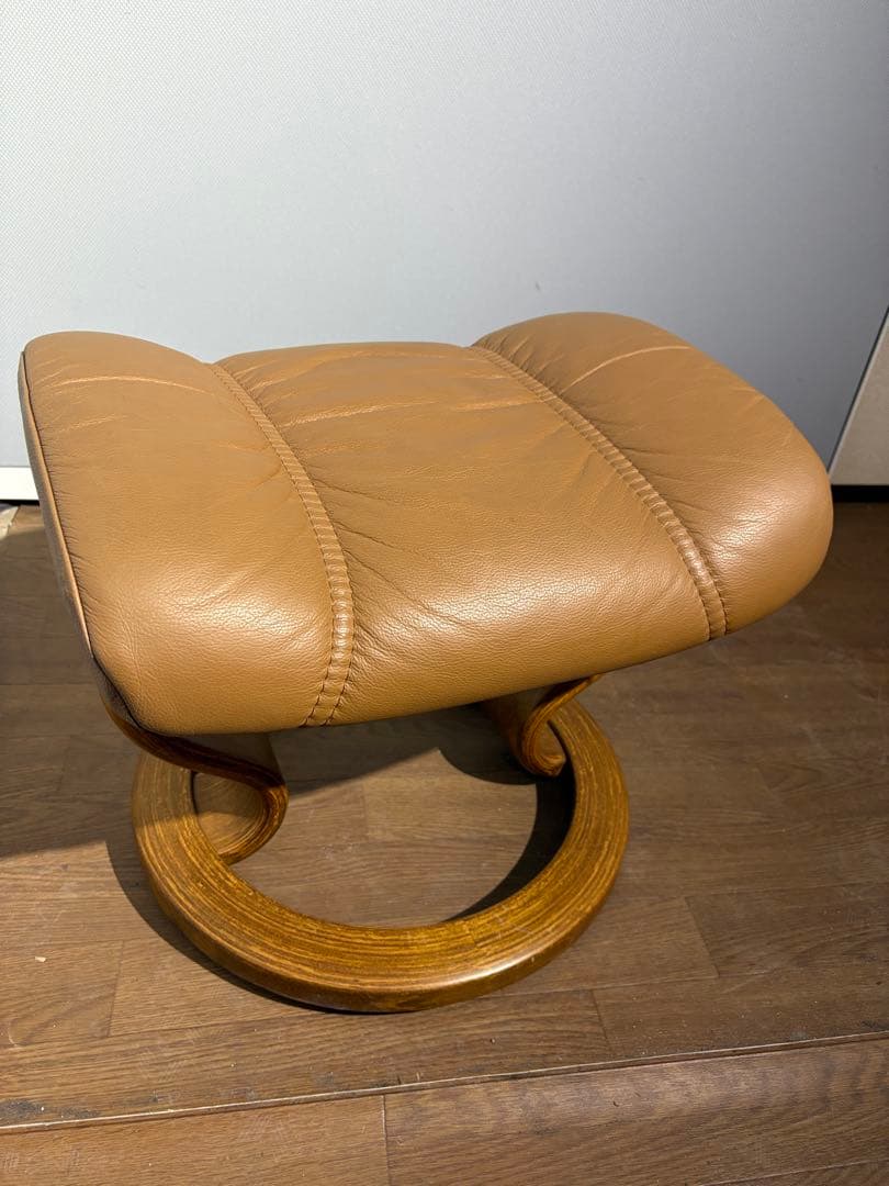 本革　EKORNES エコーネス ストレスレスチェア オットマン付