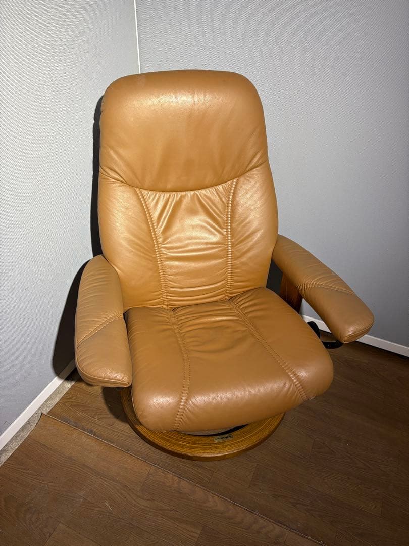本革　EKORNES エコーネス ストレスレスチェア オットマン付