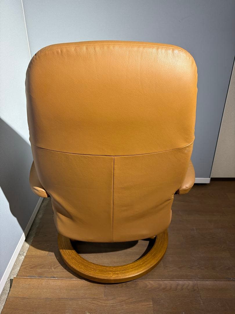 本革　EKORNES エコーネス ストレスレスチェア オットマン付