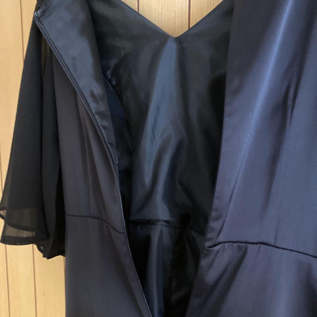 結婚式　演奏会　黒ロングドレス Lサイズ