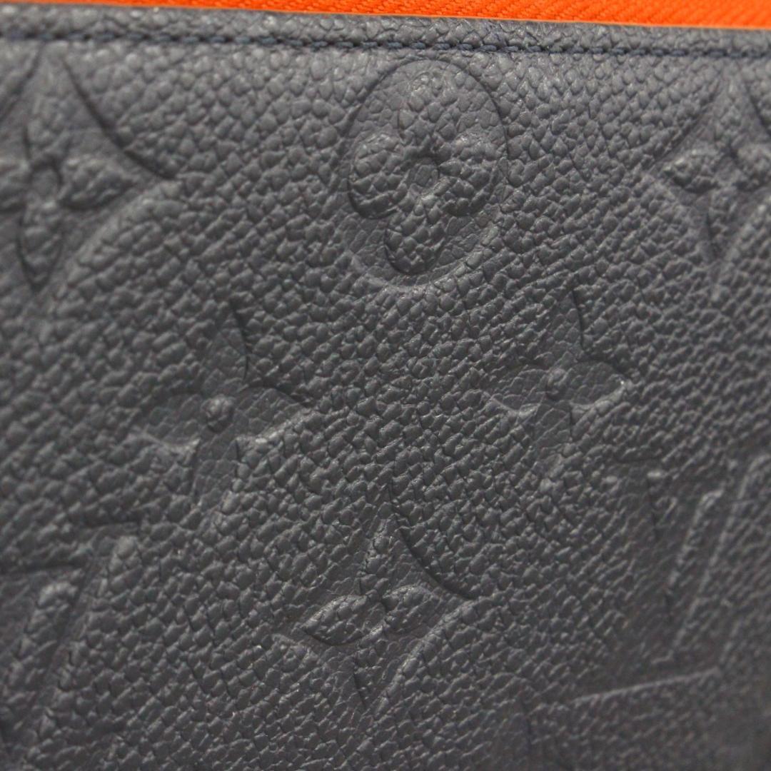 ◇ルイヴィトン ポルトフォイユ クレマンス フラワーチャーム ネイビー×レッド