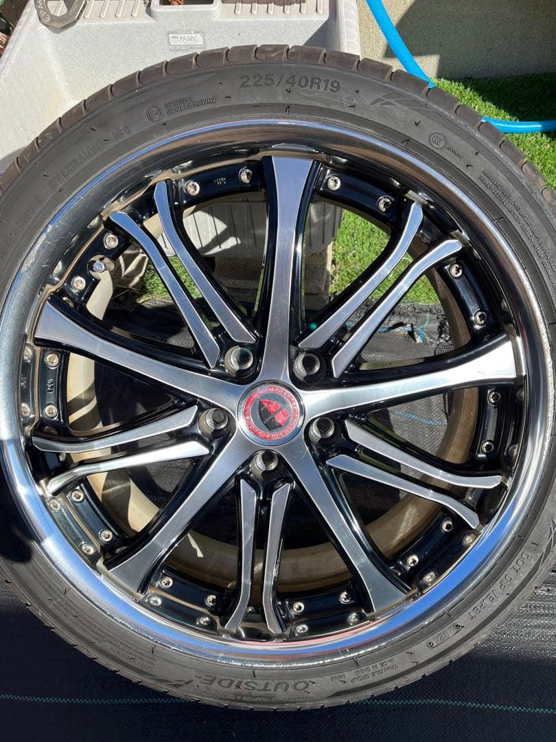 work 19インチ　タイヤホイールセット　7.5j 8j 5穴　114.3