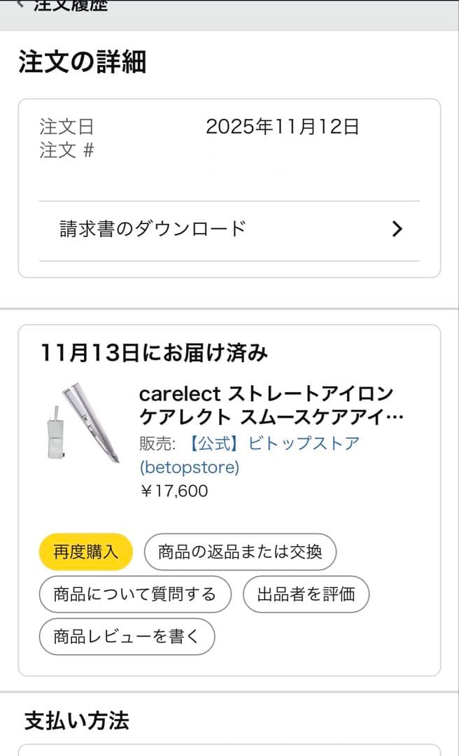 【※f-m】　新品未使用品　ケアレクト スムースケアアイロン　プリュスオー