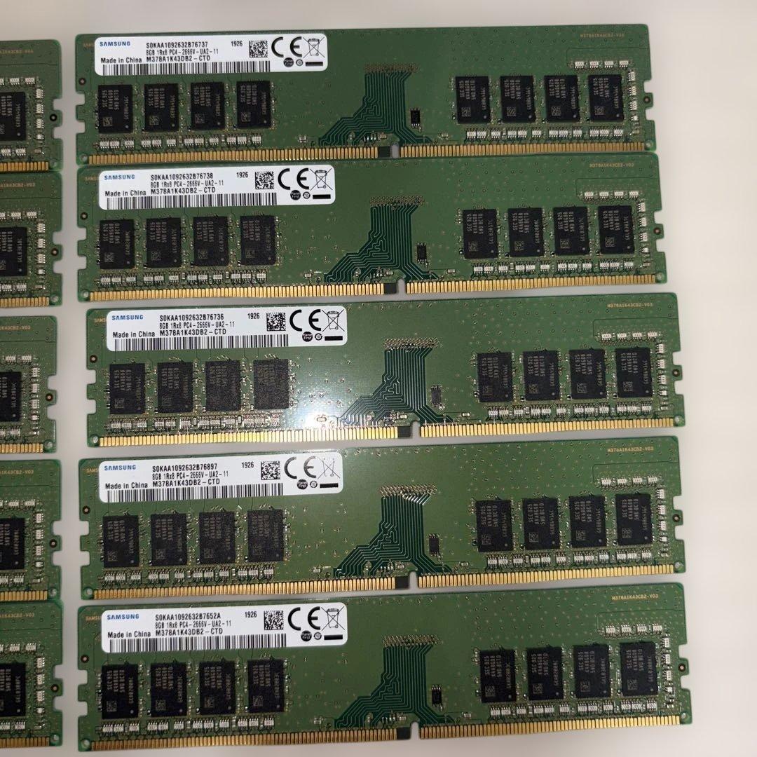 SAMSUNG 8GB PC4-2666V 10枚セット