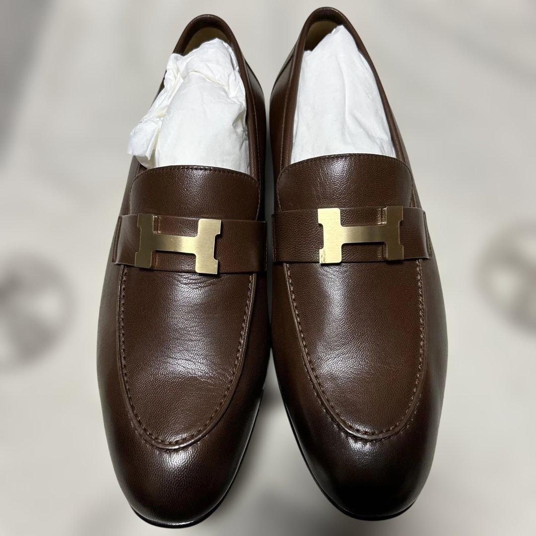 HERMES エルメス　革靴　モカシン　試着程度