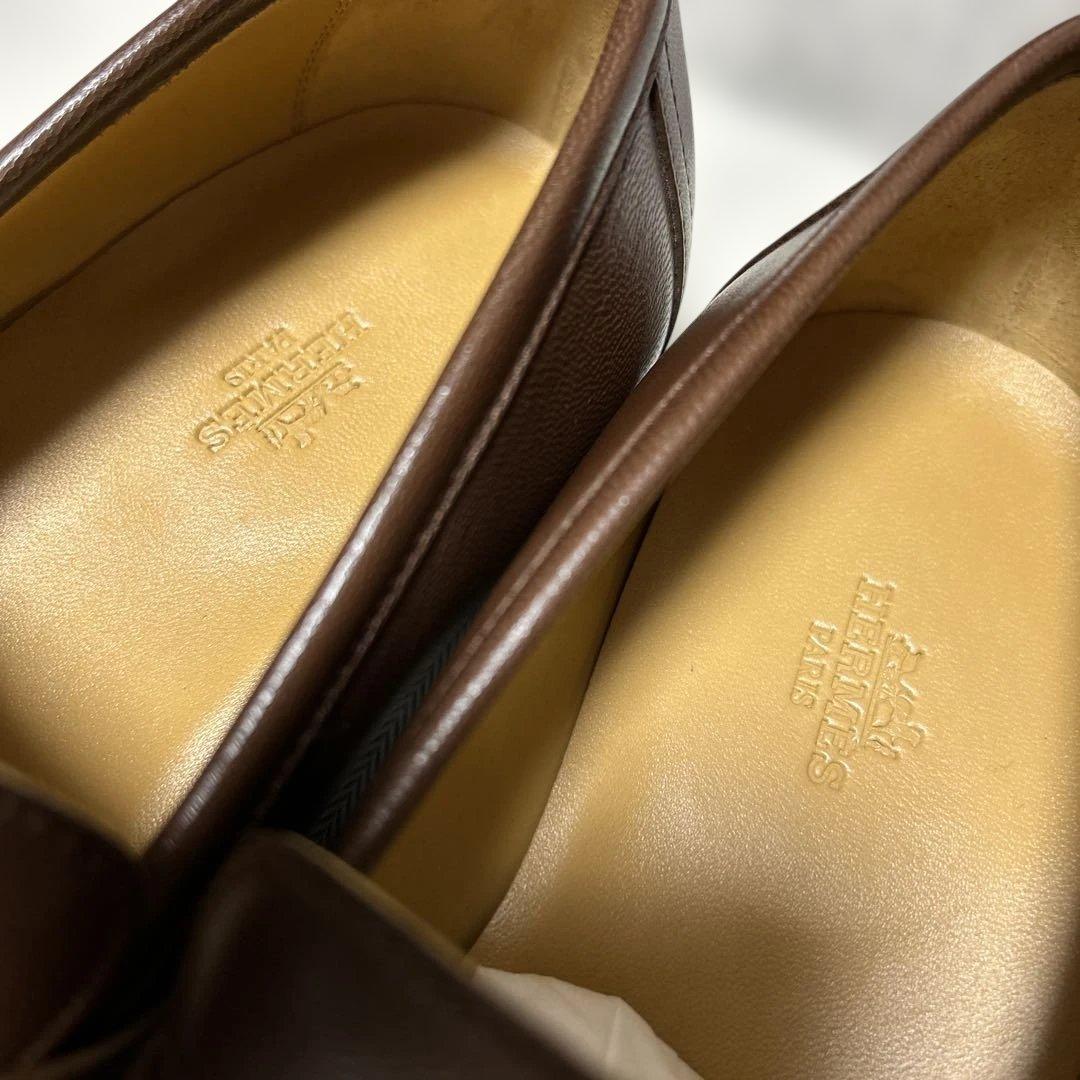 HERMES エルメス　革靴　モカシン　試着程度