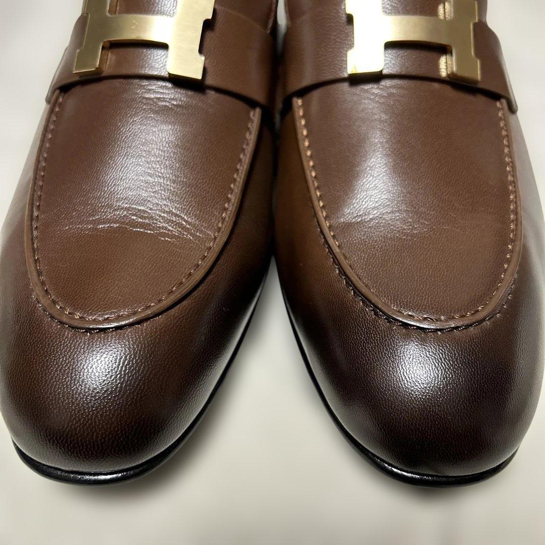HERMES エルメス　革靴　モカシン　試着程度