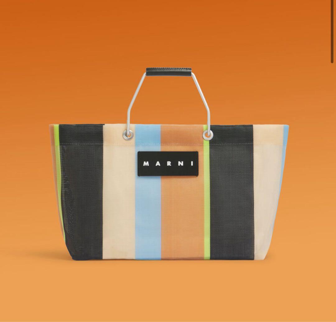 【最終値下げ】MARNI MARKET ストライプミニバッグ（保存袋付き）