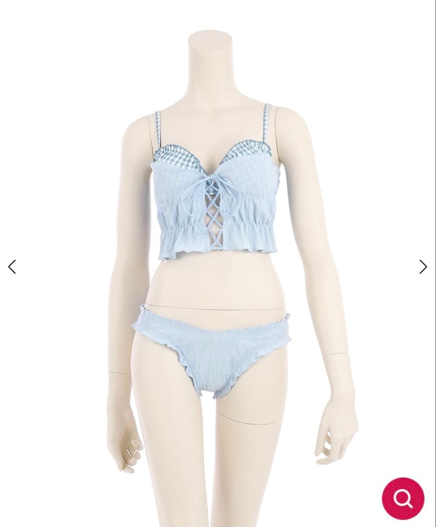 今季完売Ravijour CORSETビキニセット ブルーM ラヴィジュール