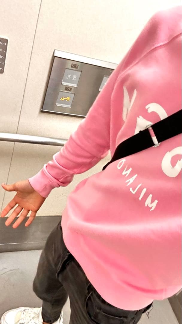 超希少！MSGM ピンク スウェット トレーナー