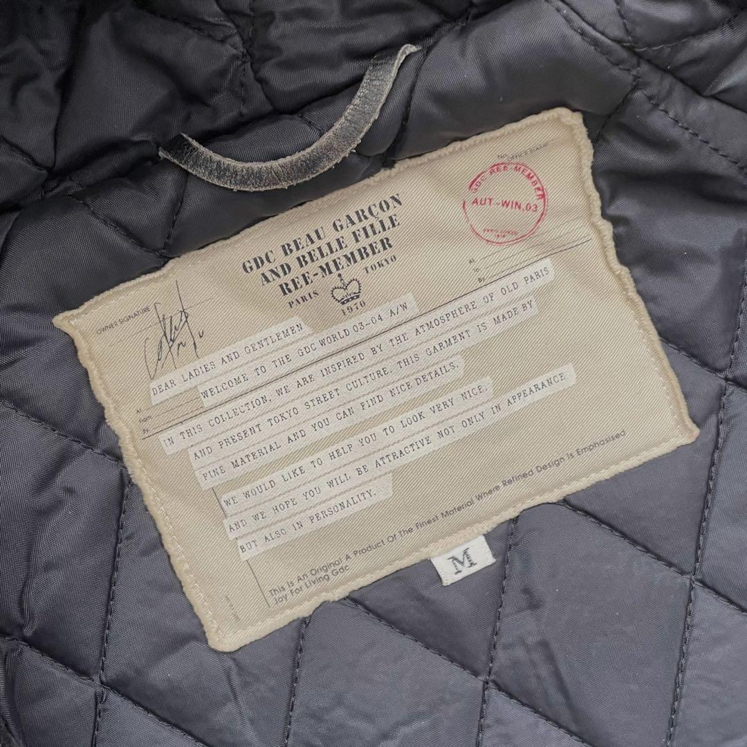 GDCジ-ディ-シ- 03s 日本製 ウール 中綿キルティング ダッフルコート