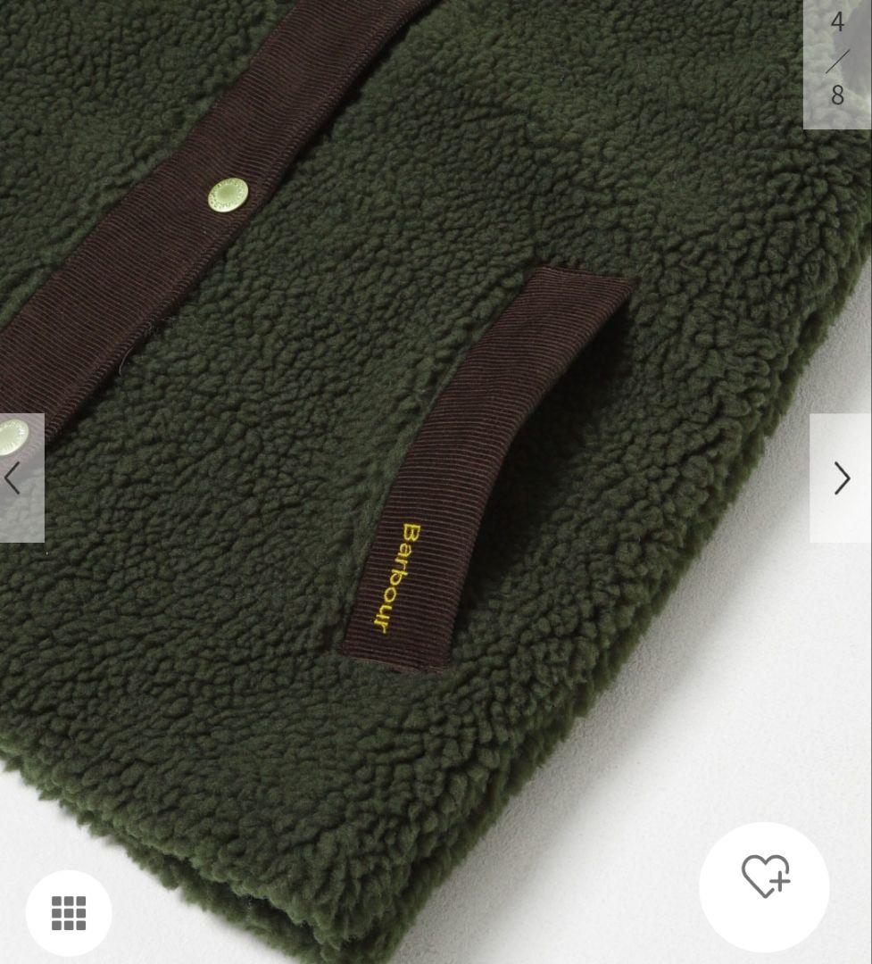 Barbour オリーブ Dulsie ボア ライナー ベスト ジレ