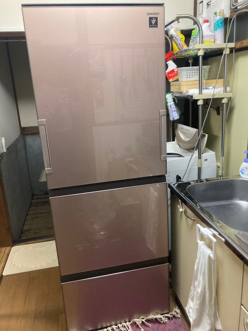 シャープ　プラズマクラスター付　冷蔵庫　SJ-GW35C-T 2017年式