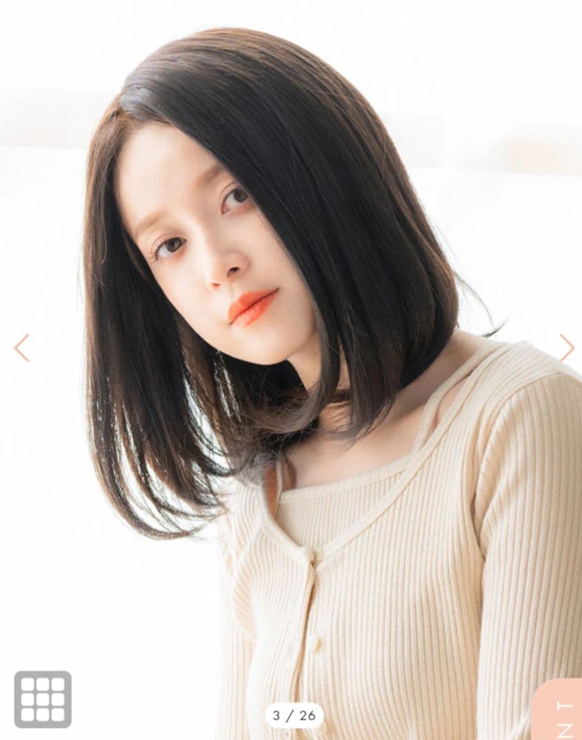 【リネアストリア】REMY人毛100％_天使の月満ちるベースミディ