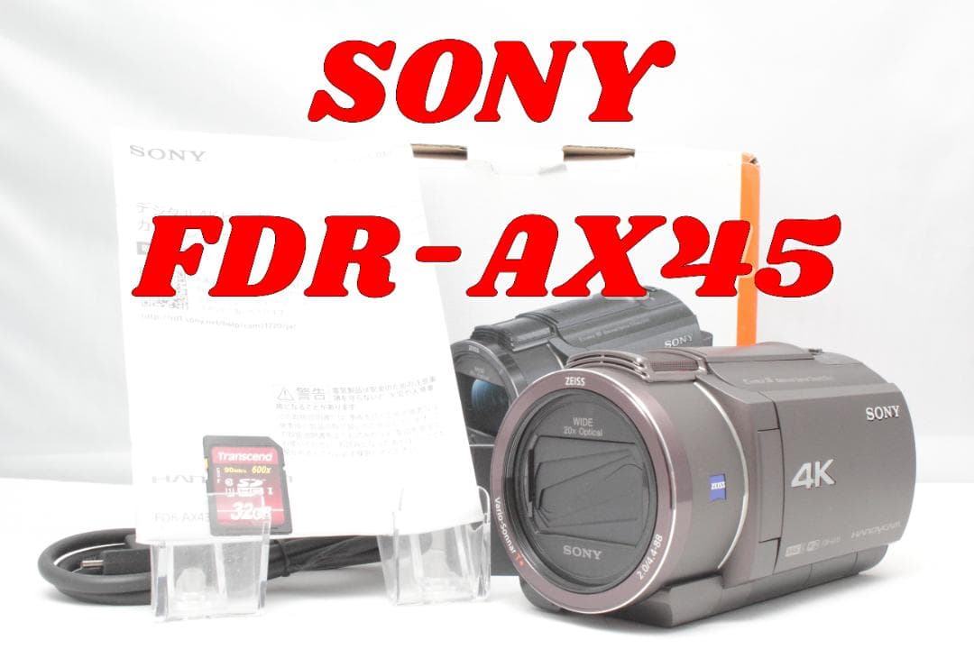 シナモン！！SONY FDR-AX45　４K　ビデオカメラ