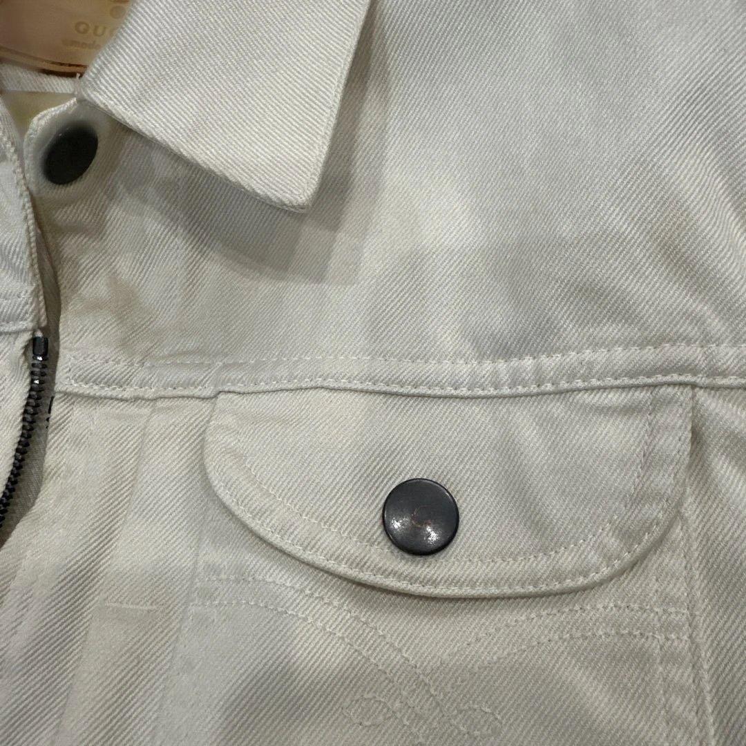 GUCCI ホワイト クロップドデニムジャケット