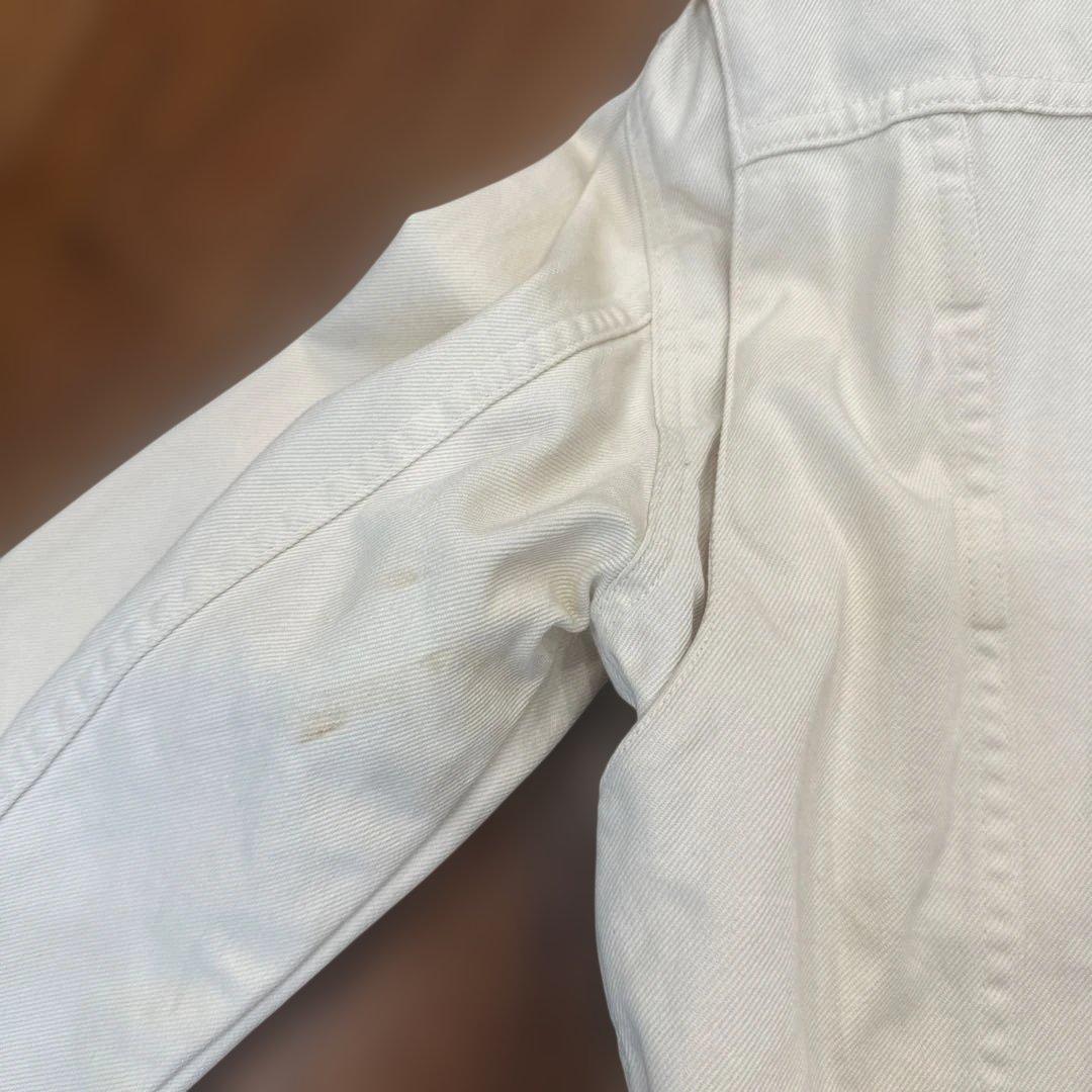 GUCCI ホワイト クロップドデニムジャケット