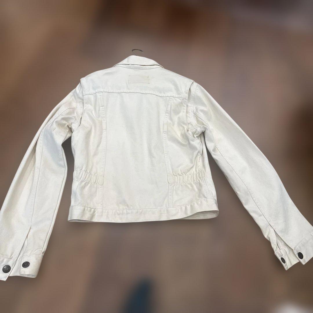 GUCCI ホワイト クロップドデニムジャケット
