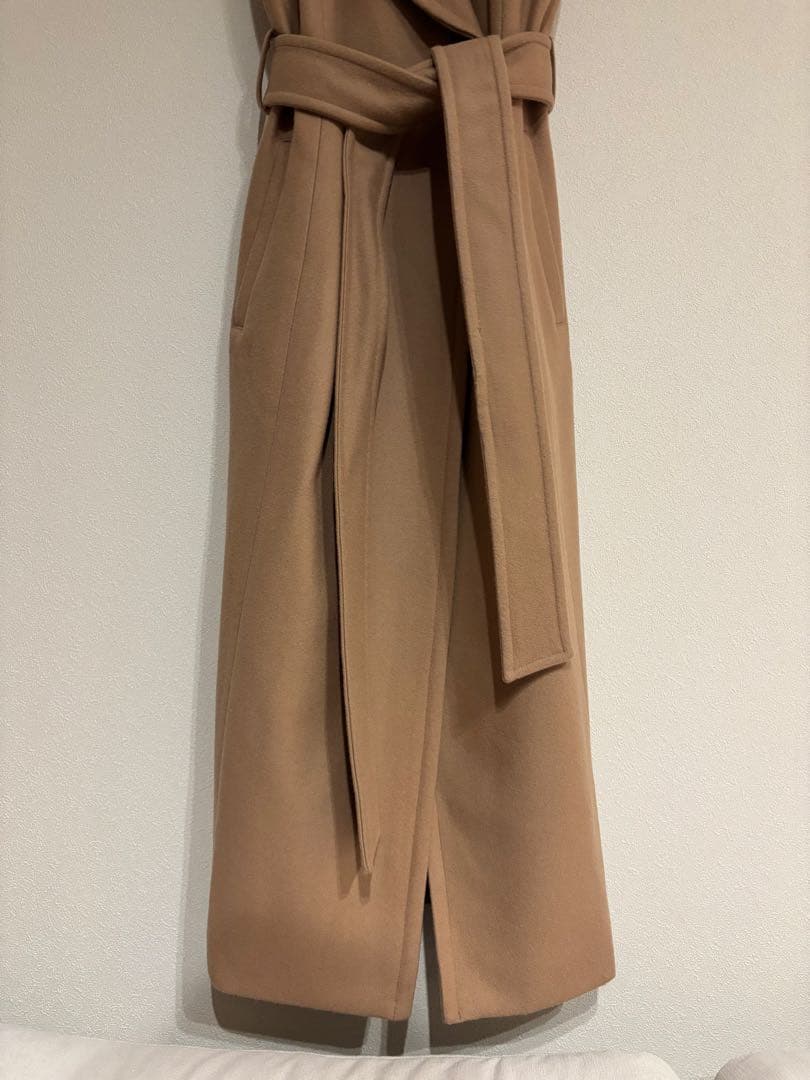 【新品】　laube blanc Belted Wool long gilet