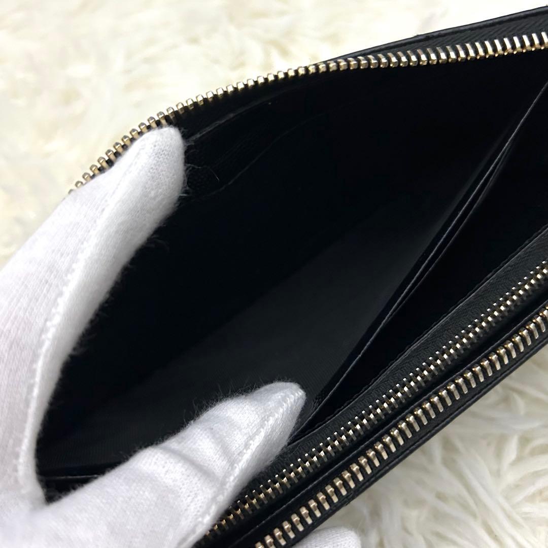 ［美品］SAINT LAURENT ラウンドファスナー カサンドラ 長財布