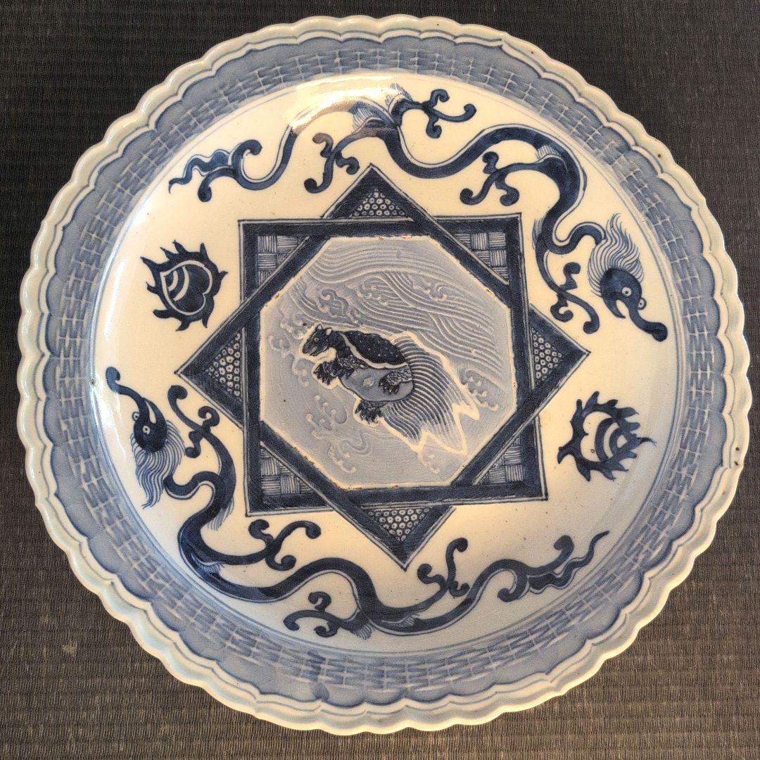 古伊万里 染付 大皿（32.5 cm）