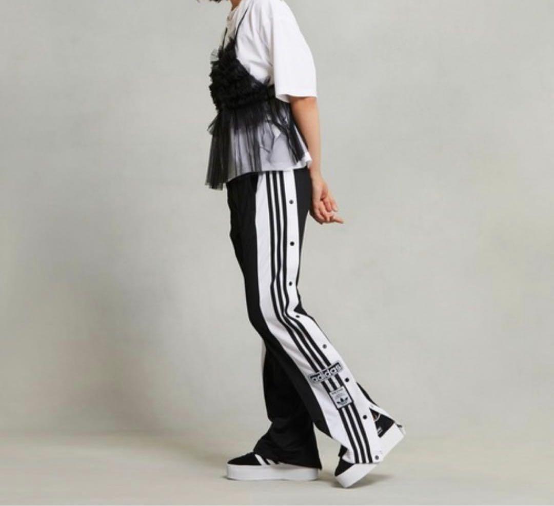 アディダス ブラック アディブレイク スナップパンツ ジャージ 2XL