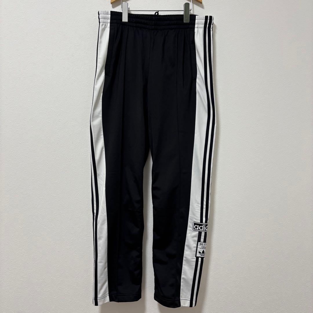 アディダス ブラック アディブレイク スナップパンツ ジャージ 2XL