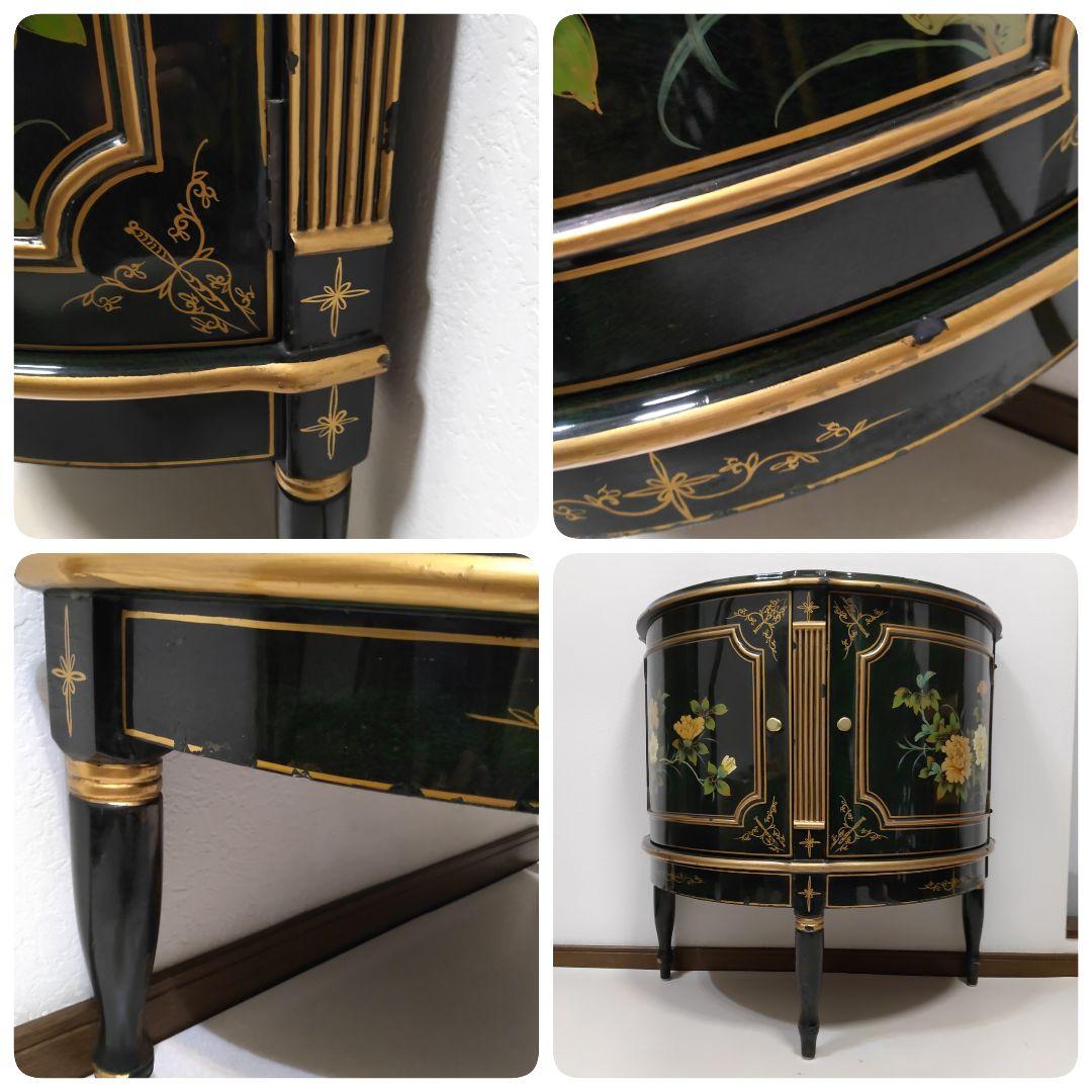 シノワズリ様式 ハンドペイント コンソール キャビネット 飾り棚 サイドボード