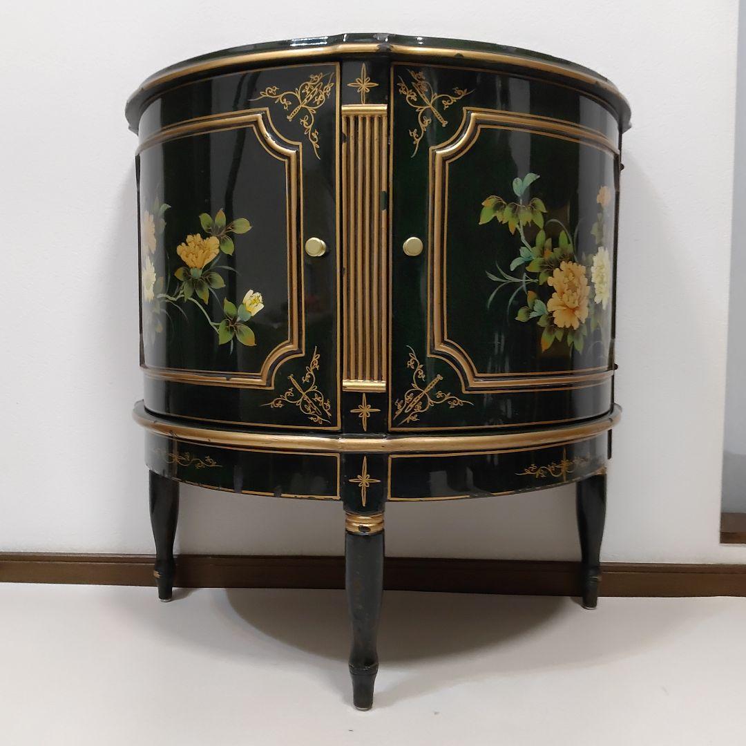 シノワズリ様式 ハンドペイント コンソール キャビネット 飾り棚 サイドボード