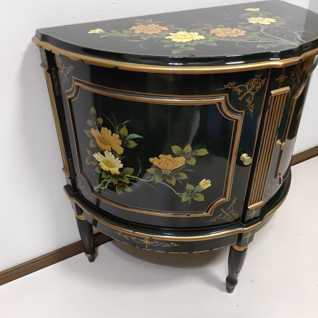 シノワズリ様式 ハンドペイント コンソール キャビネット 飾り棚 サイドボード