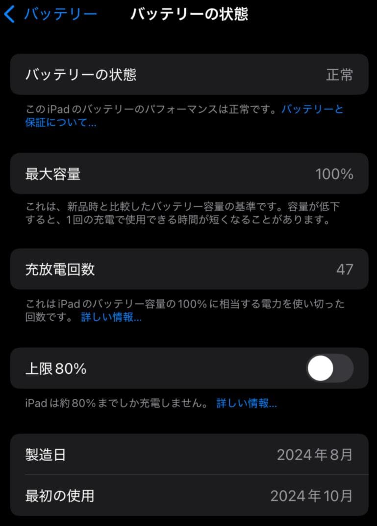 【超美品】iPad mini 7(A17) Wifi 256GB スペースグレイ