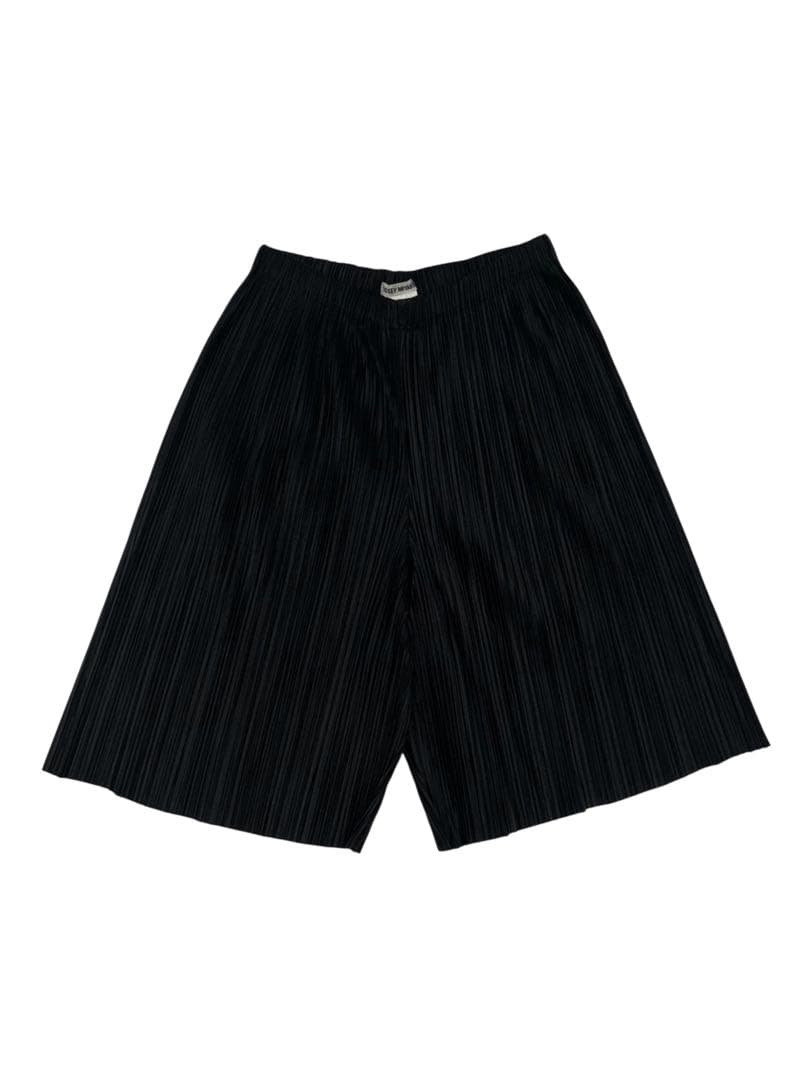 ISSEY MIYAKE プリーツプリーズ ショートパンツ ブラック S