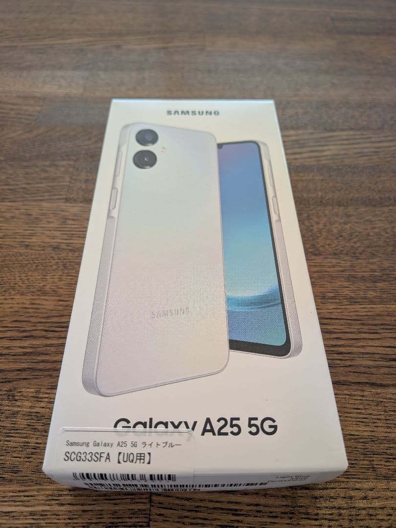 UQモバイル　Samsung Galaxy A25 5G ライトブルー