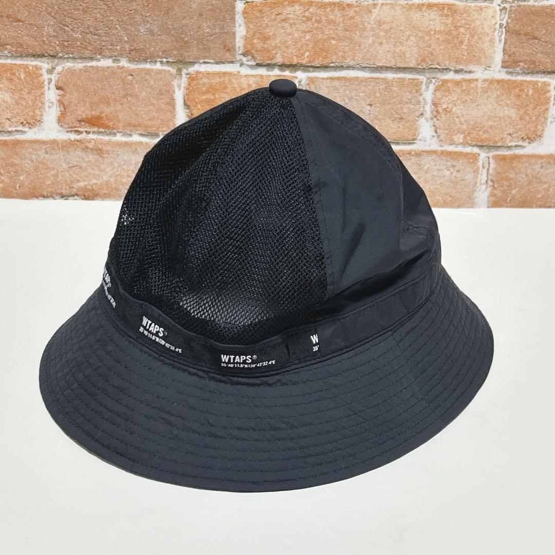 【美品】WTAPS ダブルタップス バケットハット(2)メッシュ　ブラック