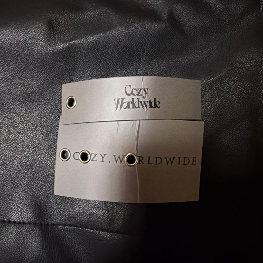 [限定価格]cozyworldwideSLEATHER CARGO PANTS