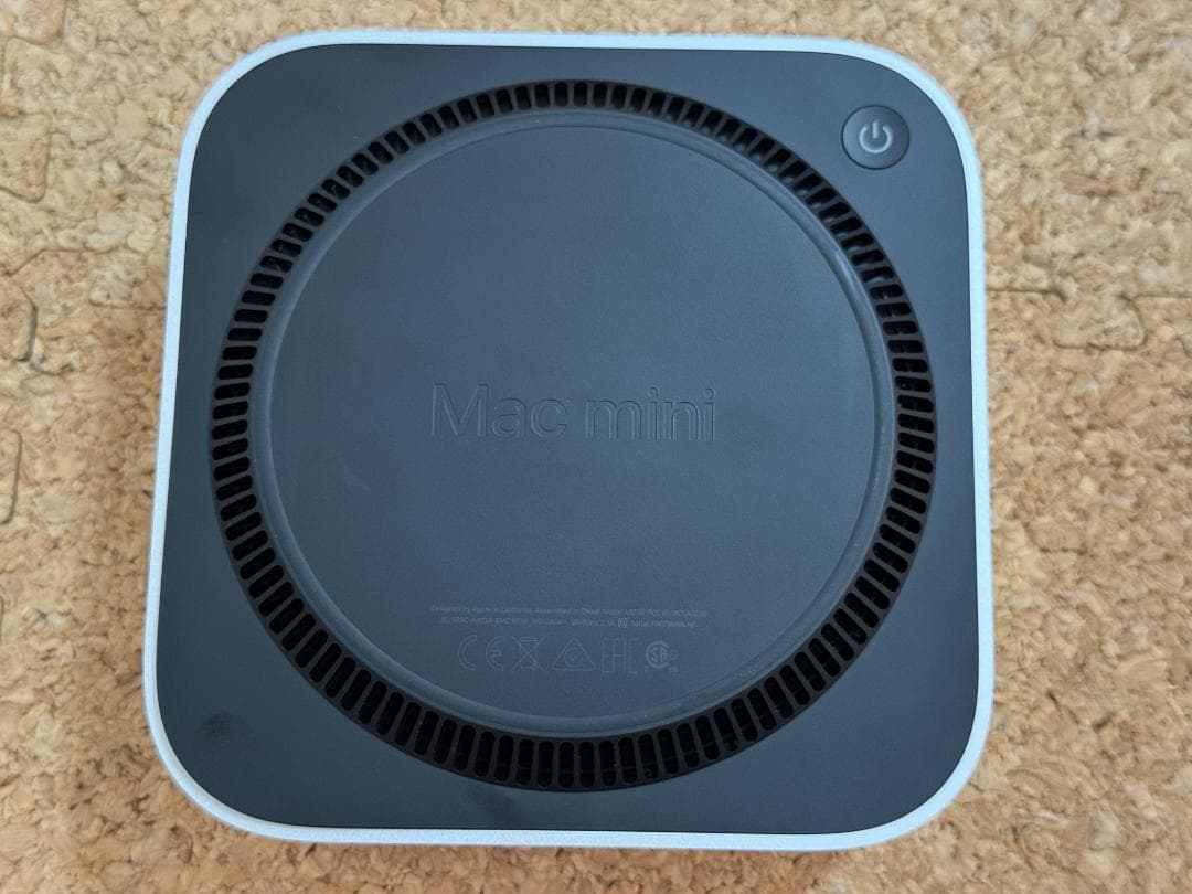 【中古】Mac mini M4 16GB RAM 2TB SSD＋HUB