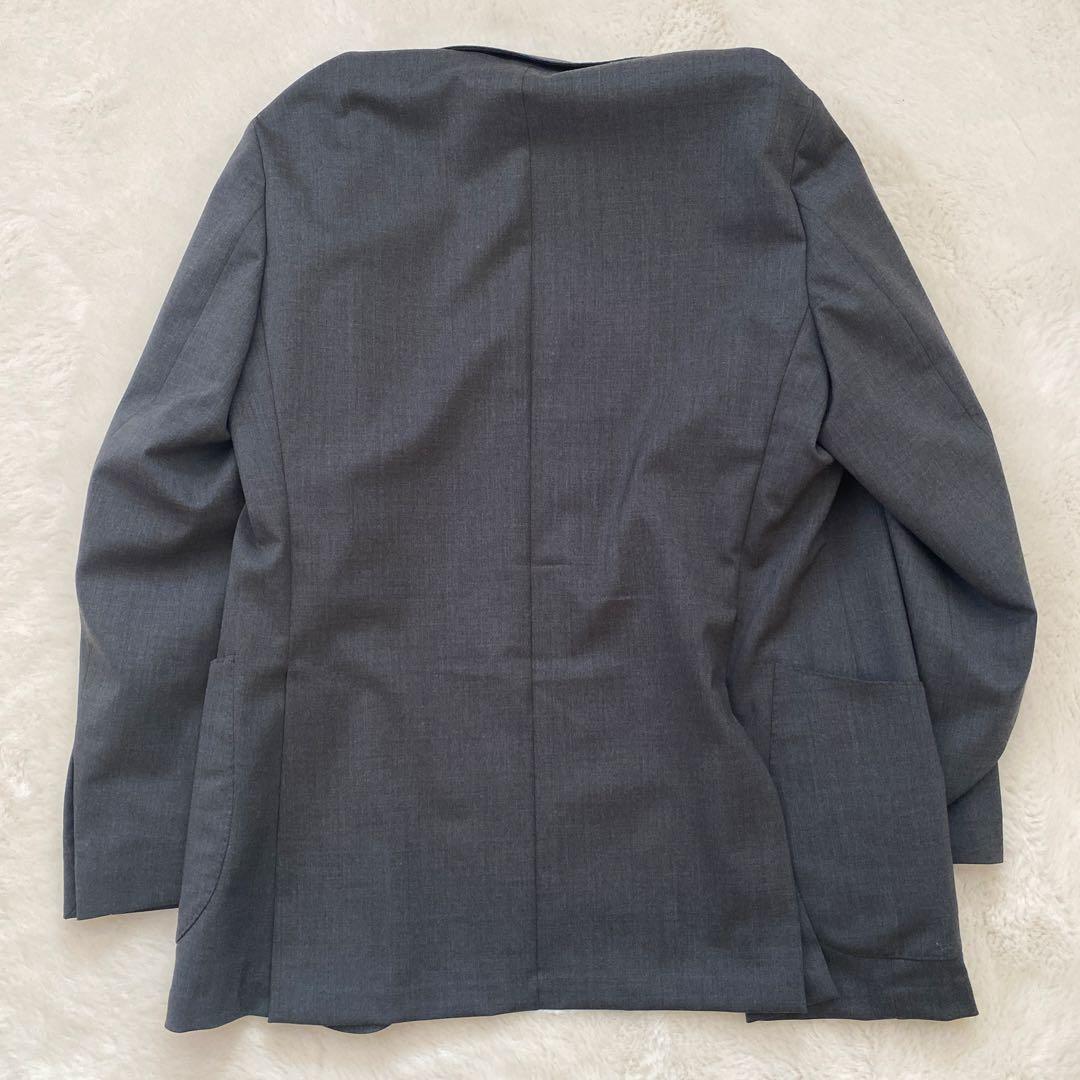 未着用極美品Tex Teq グレー セットアップスーツ　イタリア製　鎌倉シャツ