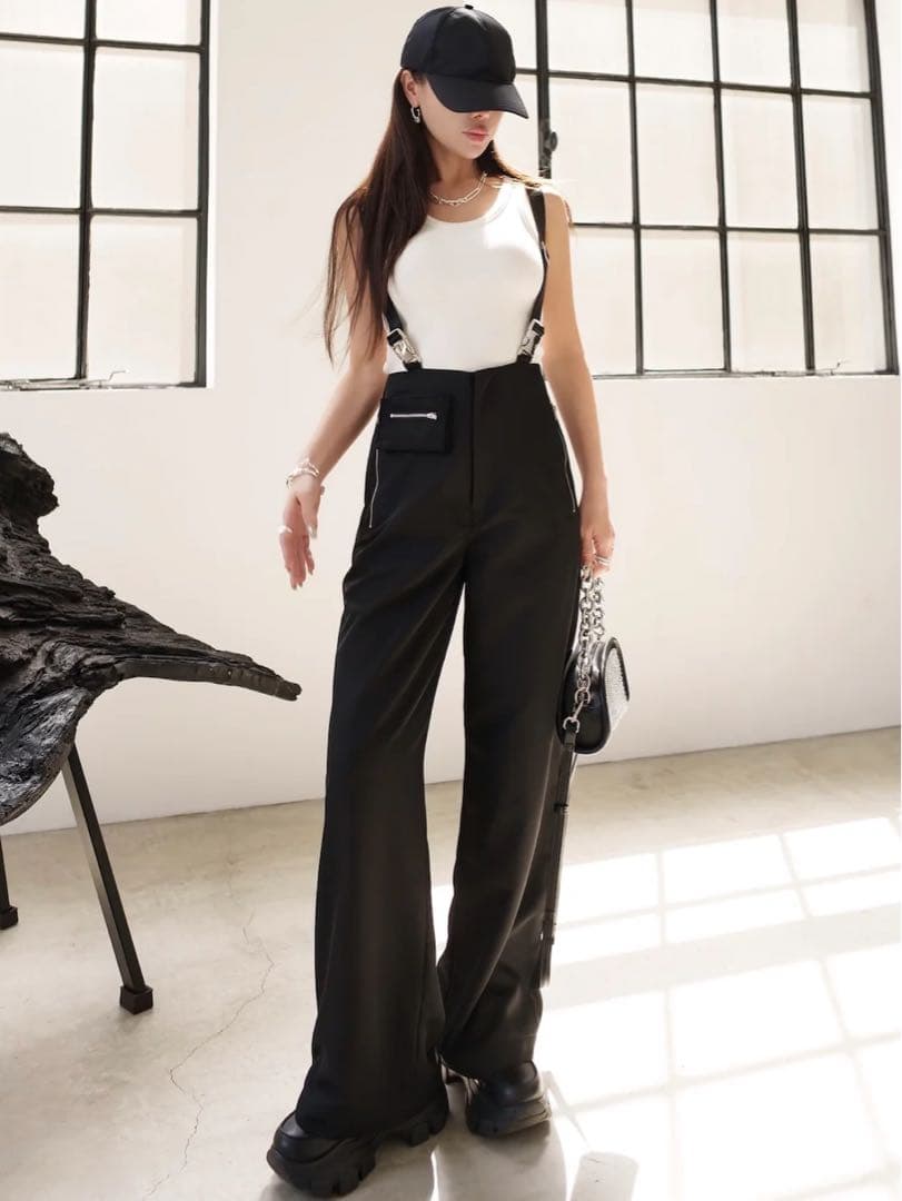 【新品・未開封】MILITARY サスペンダー WIDE パンツ