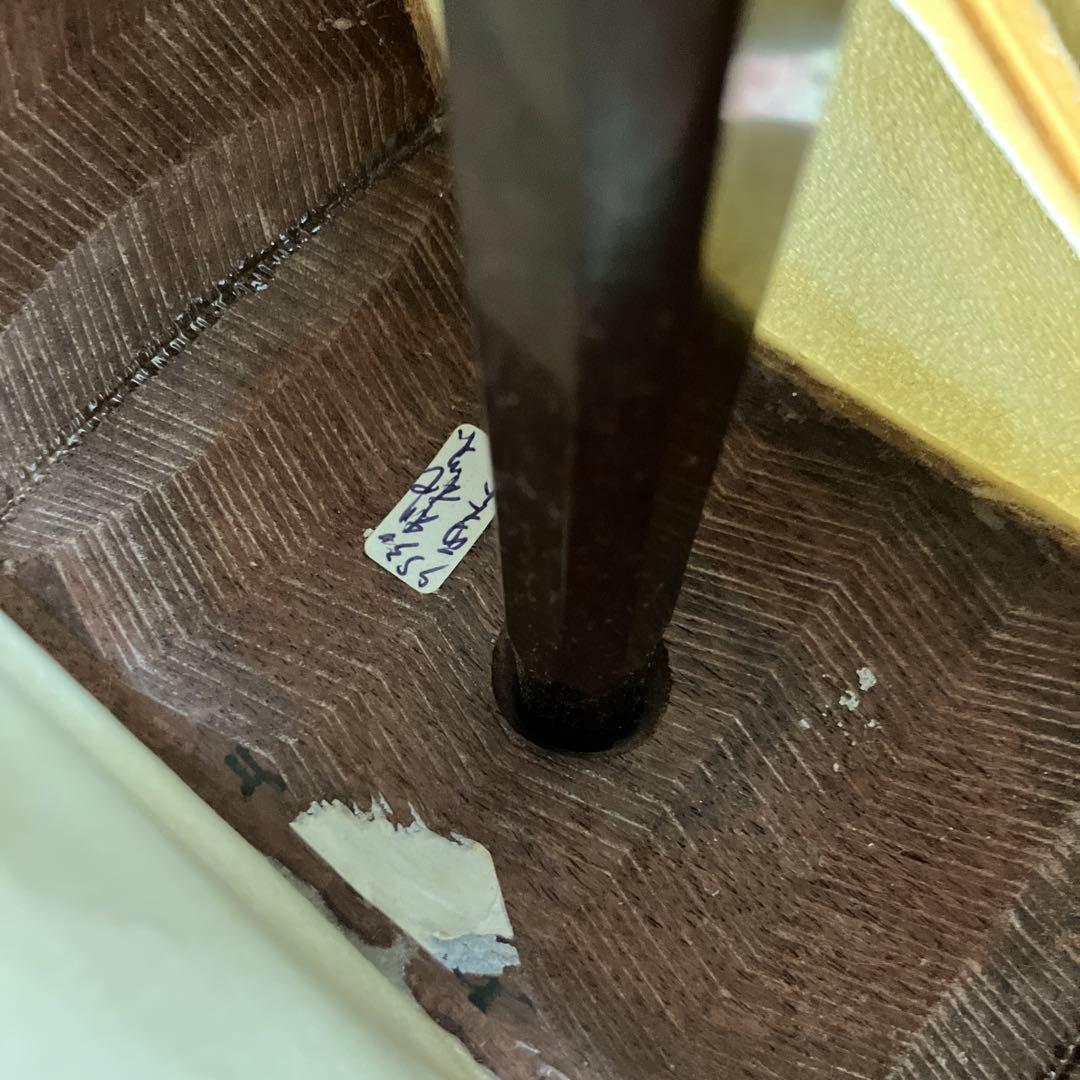 【太棹】三味線 溝 紅木　五厘太　綾杉胴　全長約95cm ハードケース付き