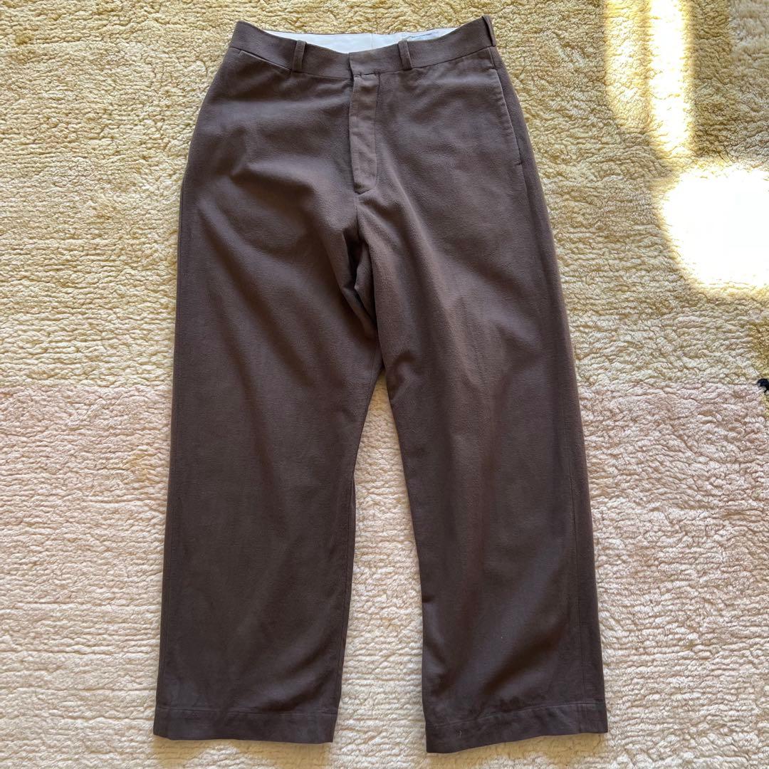 定価29,700円 YAECA CHINO WIDE モールスキン パンツ