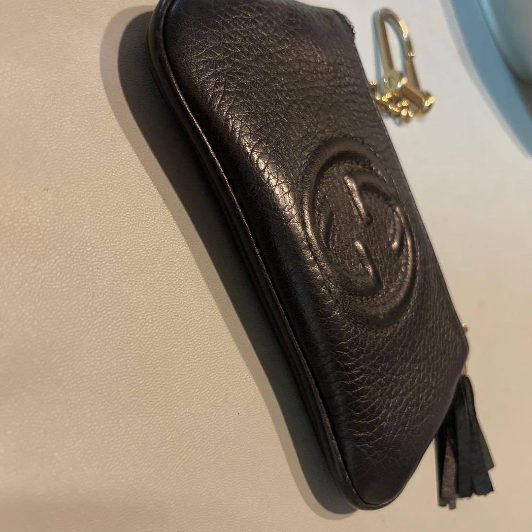 y*e様 オークションGUCCI ソーホー　インターロッキングG ブラック コイ