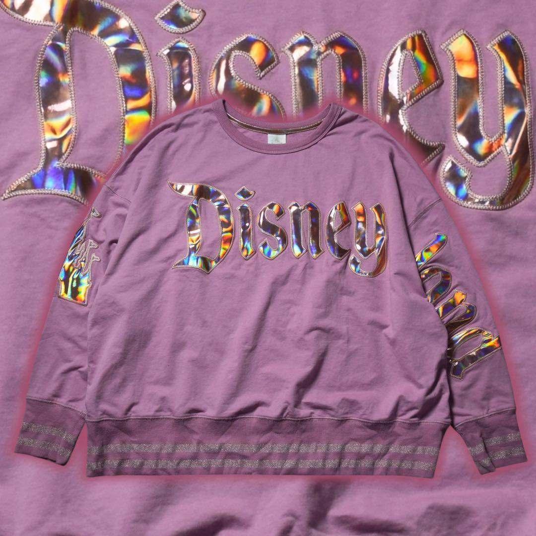 【美品】Disney スピリットジャージー ピンク 反射 シンデレラ城 幅広