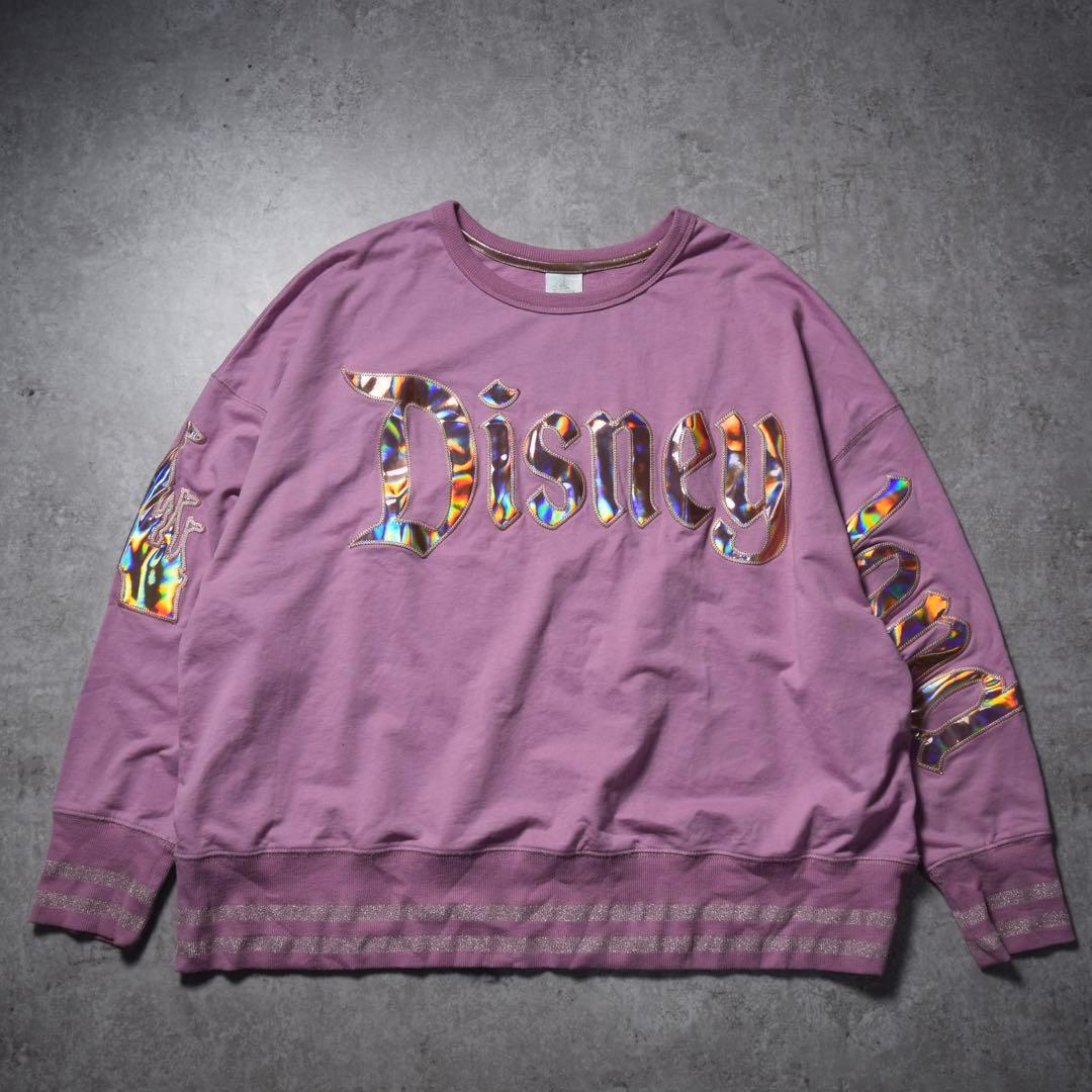 【美品】Disney スピリットジャージー ピンク 反射 シンデレラ城 幅広