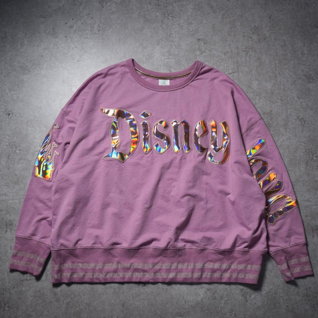 【美品】Disney スピリットジャージー ピンク 反射 シンデレラ城 幅広