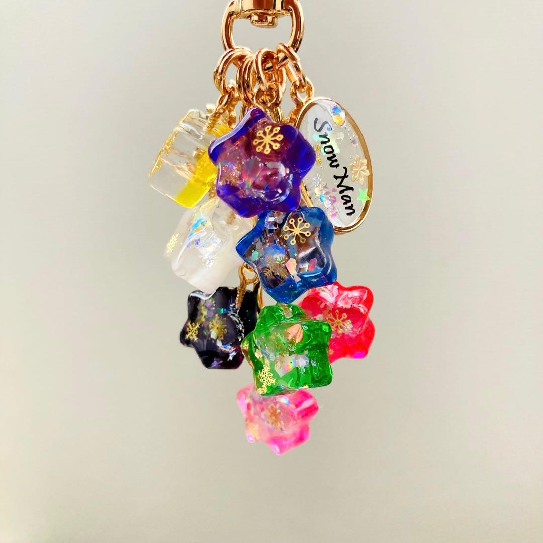 タカママページ　Man名入れレジンキーホルダーバッグチャーム