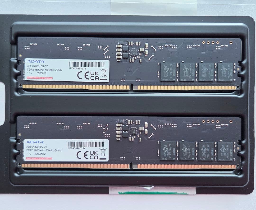 ADATA DDR5-4800 32GB(16GB×2枚)