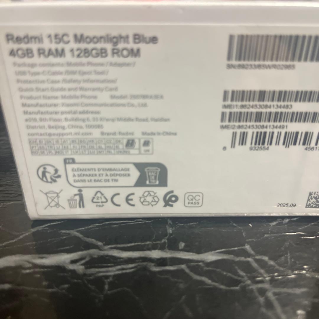 Redmi 15C 4GB RAM 128GB ROM 青