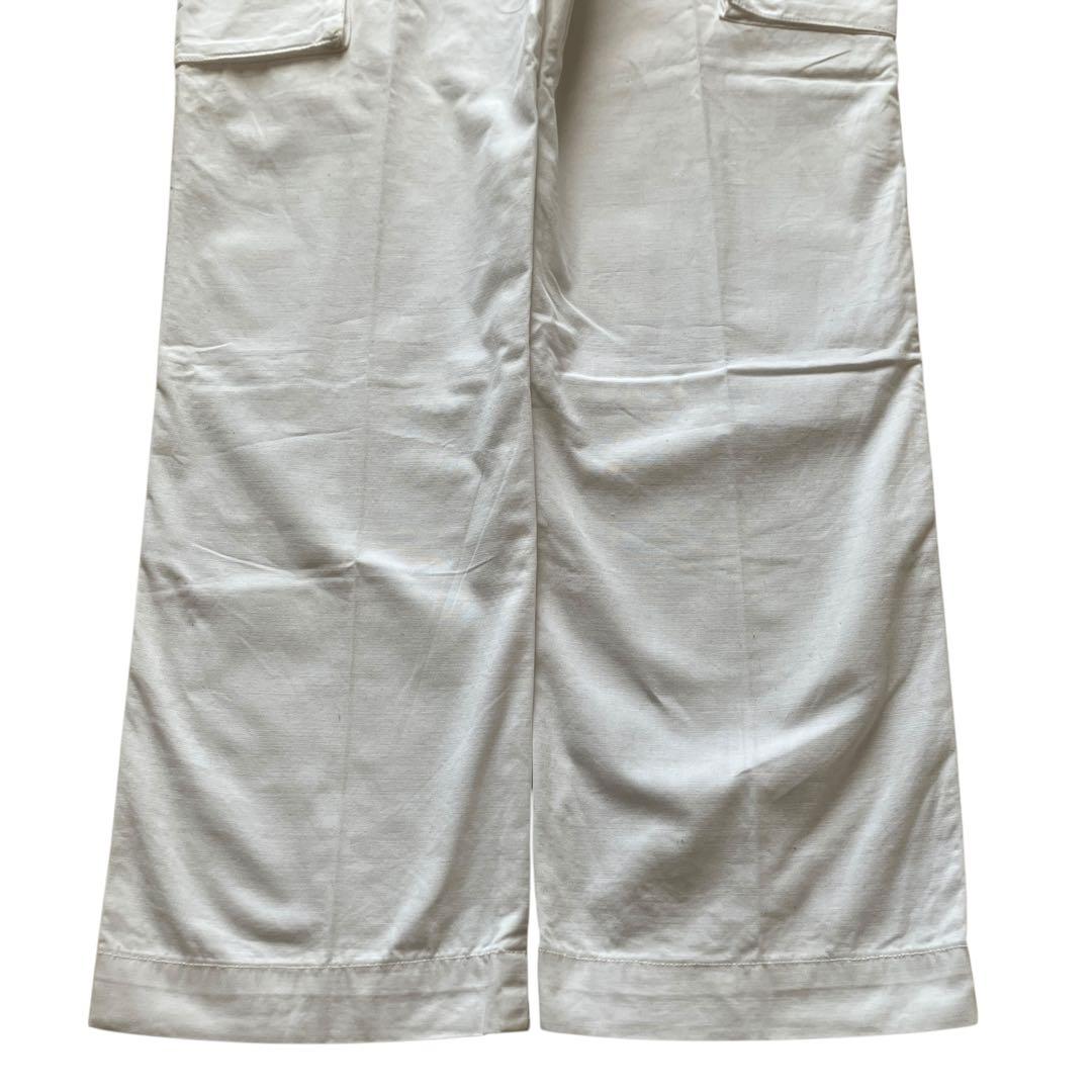 美品00s Ralph Lauren ダブルニー ホワイトミリタリーカーゴパンツ
