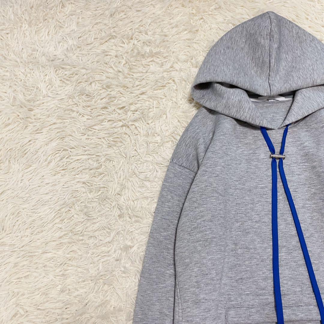 【美品】アンスリード ヘムギャザーロングパーカー 人気 変形 オーバーシルエット